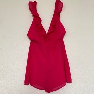 Hot Pink Romper